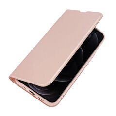 Case IPHONE 13 PRO with a flip Dux Ducis Skin Leather light pink 6934913048993