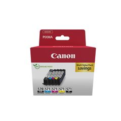 Canon Μελάνι Inkjet PGI-570/CLI-571 Ink 5 Colours (0372C006) (CANCLI-571MP) έως 12 άτοκες Δόσεις