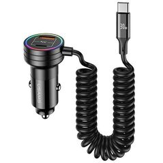 Car Charger 60W USB + USB-C + Kabel USB-C Usams C33 Fast Charge CC167CC01 (US-CC167) black 6958444902470