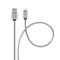 FORCELL cable USB to iPhone Lightning 8-pin 2,4A 12W Metal C236 1m silver FOCB-274497 82000 έως 12 άτοκες Δόσεις