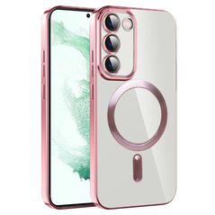 Techsuit Husa pentru Samsung Galaxy S21 FE 5G - Techsuit Luxury Crystal MagSafe - Pink 5949419136052 έως 12 άτοκες Δόσεις