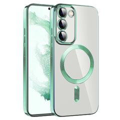 Techsuit Husa pentru Samsung Galaxy S21 FE 5G - Techsuit Luxury Crystal MagSafe - Light Green 5949419135987 έως 12 άτοκες Δόσεις