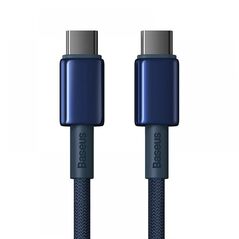 Baseus Cable USB-C to USB-C  Gold 100W 1m (P10319800321-03) (BASP10319800321-03) έως 12 άτοκες Δόσεις