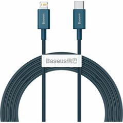 Baseus Superior Series Cable USB-C to iP 20W PD 2m blue (CATLYS-C03) (BASCATLYS-C03) έως 12 άτοκες Δόσεις
