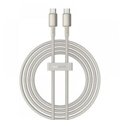 Baseus Cable USB-C to USB-C  Gold 100W 2m (P10319800G21-01) (BASP10319800G21-01) έως 12 άτοκες Δόσεις