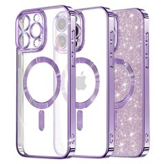 Techsuit Case for iPhone 12 Pro - Techsuit Luxury Glitter MagSafe - Light Purple 5949419133853 έως 12 άτοκες Δόσεις