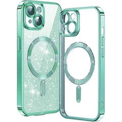 Techsuit Case for iPhone 14 Plus - Techsuit Luxury Glitter MagSafe - Light Green 5949419133259 έως 12 άτοκες Δόσεις