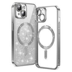 Techsuit Case for iPhone 14 Plus - Techsuit Luxury Glitter MagSafe - Silver 5949419133297 έως 12 άτοκες Δόσεις