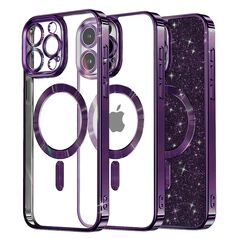 Techsuit Case for iPhone 14 Pro Max - Techsuit Luxury Glitter MagSafe - Deep Purple 5949419133044 έως 12 άτοκες Δόσεις