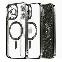 Techsuit Case for iPhone 14 Pro - Techsuit Luxury Glitter MagSafe - Black 5949419133228 έως 12 άτοκες Δόσεις