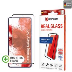 Displex Folie pentru Samsung Galaxy S21 5G - Displex Real Glass Full Cover - Black 4028778111717 έως 12 άτοκες Δόσεις