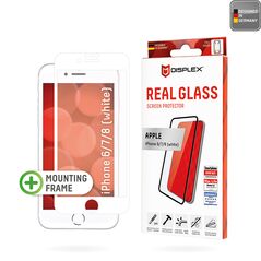 Displex Folie pentru iPhone 6 / 6S / 7 / 8 / SE 2, SE 2020 / SE 3, SE 2022 - Displex Real Glass Full Cover - White 4028778103323 έως 12 άτοκες Δόσεις