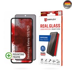 Displex Folie pentru Samsung Galaxy S22 5G / S23 - Displex Real Glass Privacy Full Cover - Black 4028778119485 έως 12 άτοκες Δόσεις