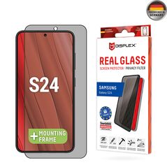 Displex Folie pentru Samsung Galaxy S24 - Displex Real Glass Privacy Full Cover - Black 4028778122034 έως 12 άτοκες Δόσεις