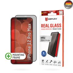 Displex Folie pentru iPhone 12 Pro Max - Displex Real Glass Privacy Full Cover - Black 4028778111588 έως 12 άτοκες Δόσεις