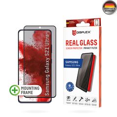 Displex Folie pentru Samsung Galaxy S21 Ultra 5G - Displex Real Glass Privacy Full Cover 3D - Black 4028778112028 έως 12 άτοκες Δόσεις