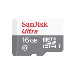 SanDisk Memory Card, 16GB - SanDisk Ultra (SDSQUNS-016G-GN3MN) - White / Gray 0619659161613 έως 12 άτοκες Δόσεις