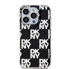 DKNY case for iPhone 15 Plus 6,7&quot; DKHCP15MHDLCEK black HC PC TPU checkered pattern 3666339268244
