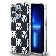 DKNY case for iPhone 15 Pro 6,1&quot; DKHCP15LHDLCEK black HC PC TPU checkered pattern 3666339268251