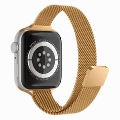 Techsuit Strap for Apple Watch 1 /2/3/4/5/6/7 /8/9/SE/SE 2/8 (38/40/41mm) - Techsuit Watchband (W034) - Luxury Gold 5949419198487 έως 12 άτοκες Δόσεις
