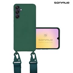 Θήκη Σιλικόνης με Strap CarryHang Sonique Samsung Galaxy A25 5G Πράσινο Σκούρο - Sonique - Πράσινο Σκούρο - Galaxy A25 5G