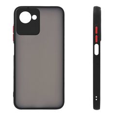 Θήκη Σιλικόνης Color Button Bumper Sonique Realme C30 Μαύρο - Sonique - Μαύρο - Realme C30