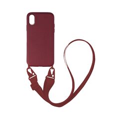 Θήκη Σιλικόνης με Strap CarryHang Sonique Apple iPhone XR Μπορντώ - Sonique - Μπορντώ - iPhone XR