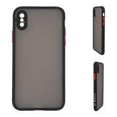 Θήκη Σιλικόνης Color Button Bumper Sonique Apple iPhone X / iPhone XS Μαύρο - Sonique - Μαύρο - iPhone X, iPhone XS