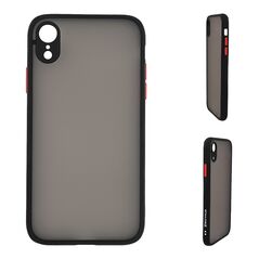 Θήκη Σιλικόνης Color Button Bumper Sonique Apple iPhone XR Μαύρο - Sonique - Μαύρο - iPhone XR