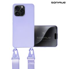 Θήκη Σιλικόνης με Strap CarryHang Sonique Apple iPhone 15 Pro Max Λιλά - Sonique - Λιλά - iPhone 15 Pro Max