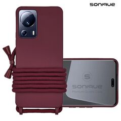 Θήκη Σιλικόνης με Κορδόνι CarryHang Sonique Xiaomi Xiaomi 13 Lite 5G Μπορντώ - Sonique - Μπορντώ - Xiaomi 13 Lite 5G