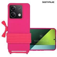 Θήκη Σιλικόνης με Κορδόνι CarryHang Sonique Xiaomi Redmi Note 13 5G Φουξ - Sonique - Φουξ - Redmi Note 13 5G