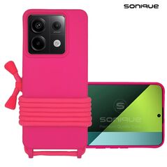 Θήκη Σιλικόνης με Κορδόνι CarryHang Sonique Xiaomi Redmi Note 13 Pro 5G / Poco X6 5G Φουξ - Sonique - Φουξ - Poco X6 5G, Redmi Note 13 Pro 5G