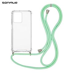 Θήκη Σιλικόνης με Κορδόνι Sonique Armor Clear Xiaomi Redmi Note 12 Pro Plus Βεραμάν - Sonique - Βεραμάν - Redmi Note 12 Pro Plus