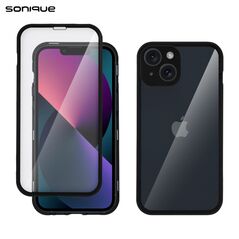 Μαγνητική Μεταλλική Θήκη 360° Full Protector Sonique για Apple iPhone 13 Μαύρο - Sonique - Μαύρο - iPhone 13