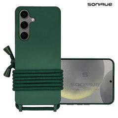 Θήκη Σιλικόνης με Κορδόνι CarryHang Sonique Samsung Galaxy S24 Plus Πράσινο Σκούρο - Sonique - Πράσινο Σκούρο - Galaxy S24 Plus