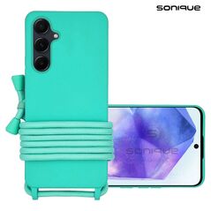 Θήκη Σιλικόνης με Κορδόνι CarryHang Sonique Samsung Galaxy A55 5G Γαλάζιο - Sonique - Γαλάζιο - Galaxy A55 5G