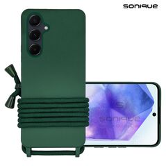 Θήκη Σιλικόνης με Κορδόνι CarryHang Sonique Samsung Galaxy A55 5G Πράσινο Σκούρο - Sonique - Πράσινο Σκούρο - Galaxy A55 5G