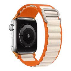 Λουράκι Nylon Alpine Loop Band Sonique για Apple Watch (38/40/41MM) Πορτοκαλί / Μπεζ - Sonique - Πορτοκαλί / Μπεζ - Λουράκια