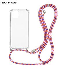 Θήκη Σιλικόνης με Κορδόνι Sonique Armor Clear Samsung Galaxy M33 5G Rainbow Κοραλλί - Sonique - Rainbow Κοραλλί - Galaxy M33 5G