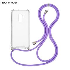 Θήκη Σιλικόνης με Κορδόνι Sonique Armor Clear Samsung Galaxy S9 Plus Λιλά - Sonique - Λιλά - Galaxy S9 Plus