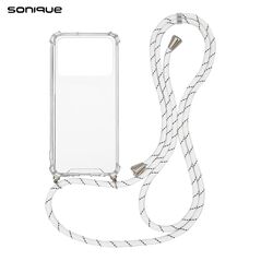 Θήκη Σιλικόνης με Κορδόνι Sonique Armor Clear Xiaomi Poco C40 Rainbow Λευκό - Sonique - Rainbow Λευκό - Poco C40