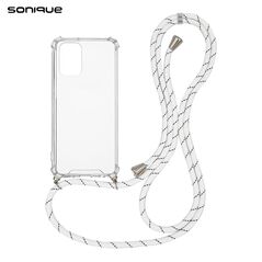 Θήκη Σιλικόνης με Κορδόνι Sonique Armor Clear Xiaomi Poco M5 Rainbow Λευκό - Sonique - Rainbow Λευκό - Poco M5