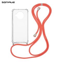 Θήκη Σιλικόνης με Κορδόνι Sonique Armor Clear Xiaomi Mi 10T Lite Κοραλλί - Sonique - Κοραλλί - Mi 10T Lite