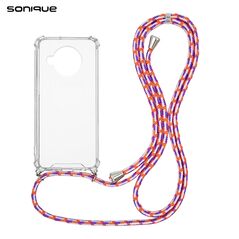 Θήκη Σιλικόνης με Κορδόνι Sonique Armor Clear Xiaomi Mi 10T Lite Rainbow Κοραλλί - Sonique - Rainbow Κοραλλί - Mi 10T Lite