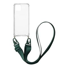 Θήκη Σιλικόνης με Strap Sonique Armor Clear Apple iPhone 12 Pro Max Πράσινο Σκούρο - Sonique - Πράσινο Σκούρο - iPhone 12 Pro Max