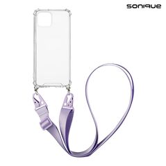 Θήκη Σιλικόνης με Strap Sonique Armor Clear Apple iPhone 13 Mini Λιλά - Sonique - Λιλά - iPhone 13 Mini