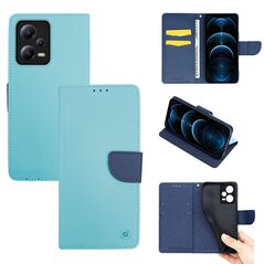 Θήκη Πορτοφόλι Sonique Trend Wallet Xiaomi Redmi Note 12 Pro Plus Σιέλ / Σκούρο Μπλε - Sonique - Σιέλ / Σκούρο Μπλε - Redmi Note 12 Pro Plus - Θήκη Πορτοφόλι