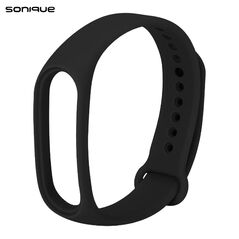 Λουράκι Σιλικόνης Sonique Color για Xiaomi Mi Band 3/4 Μαύρο - Sonique - Μαύρο - Λουράκια