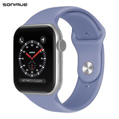 Λουράκι Σιλικόνης Soft Band Sonique για Apple Watch (42/44/45/49MM) Μωβ Ανοιχτό - Sonique - Μωβ Ανοιχτό